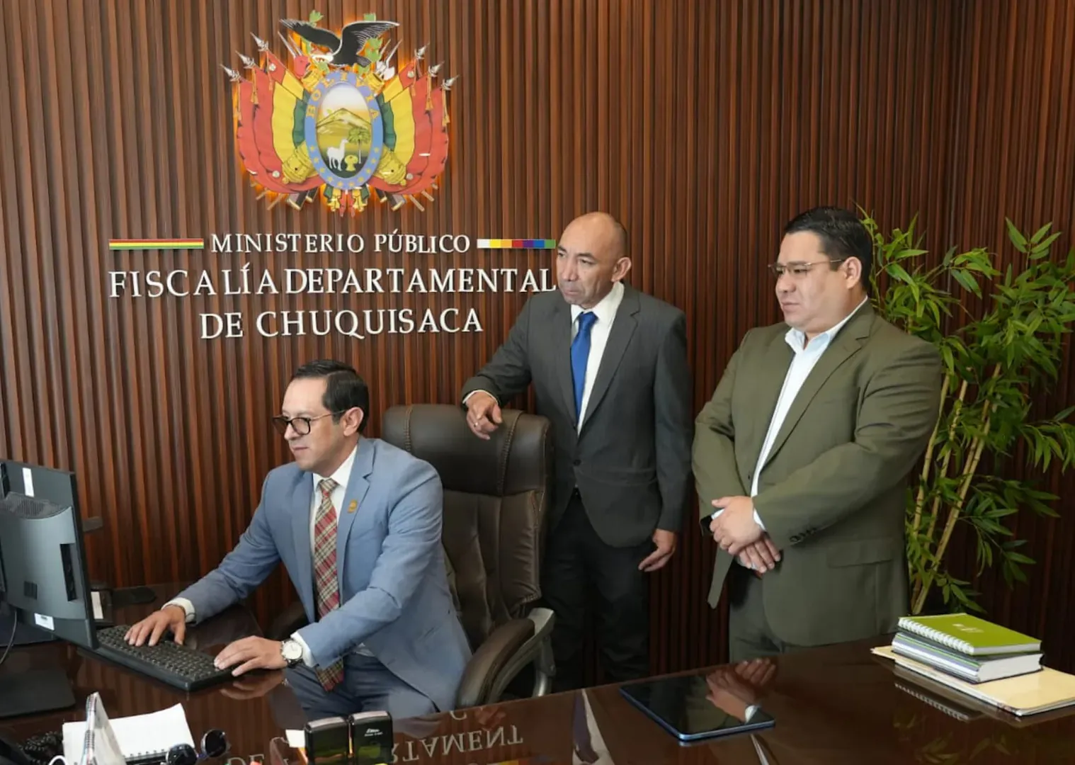 FISCAL GENERAL DEL ESTADO REALIZA INSPECCIÓN DE CONTROL AL SISTEMA DE GESTIÓN INTEGRADO EN LA FISCALÍA DE CHUQUISACA