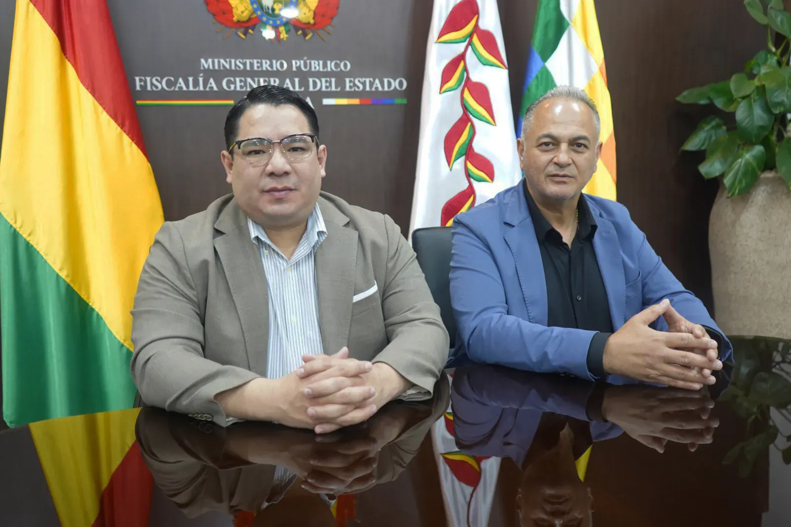 FISCAL GENERAL Y PRESIDENTE DE LA FEDERACIÓN BOLIVIANA DE FÚTBOL SUSCRIBEN CONVENIO PARA COORDINAR ACCIONES DE COOPERACIÓN INSTITUCIONAL