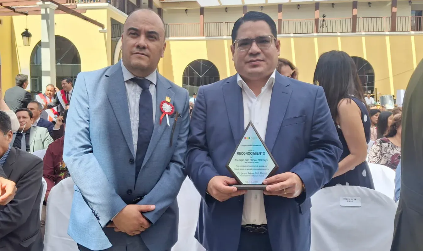 TSE RECONOCE AL FISCAL GENERAL DEL ESTADO POR SU APOYO Y COORDINACIÓN INTERINSTITUCIONAL EN LAS ELECCIONES SUBNACIONALES